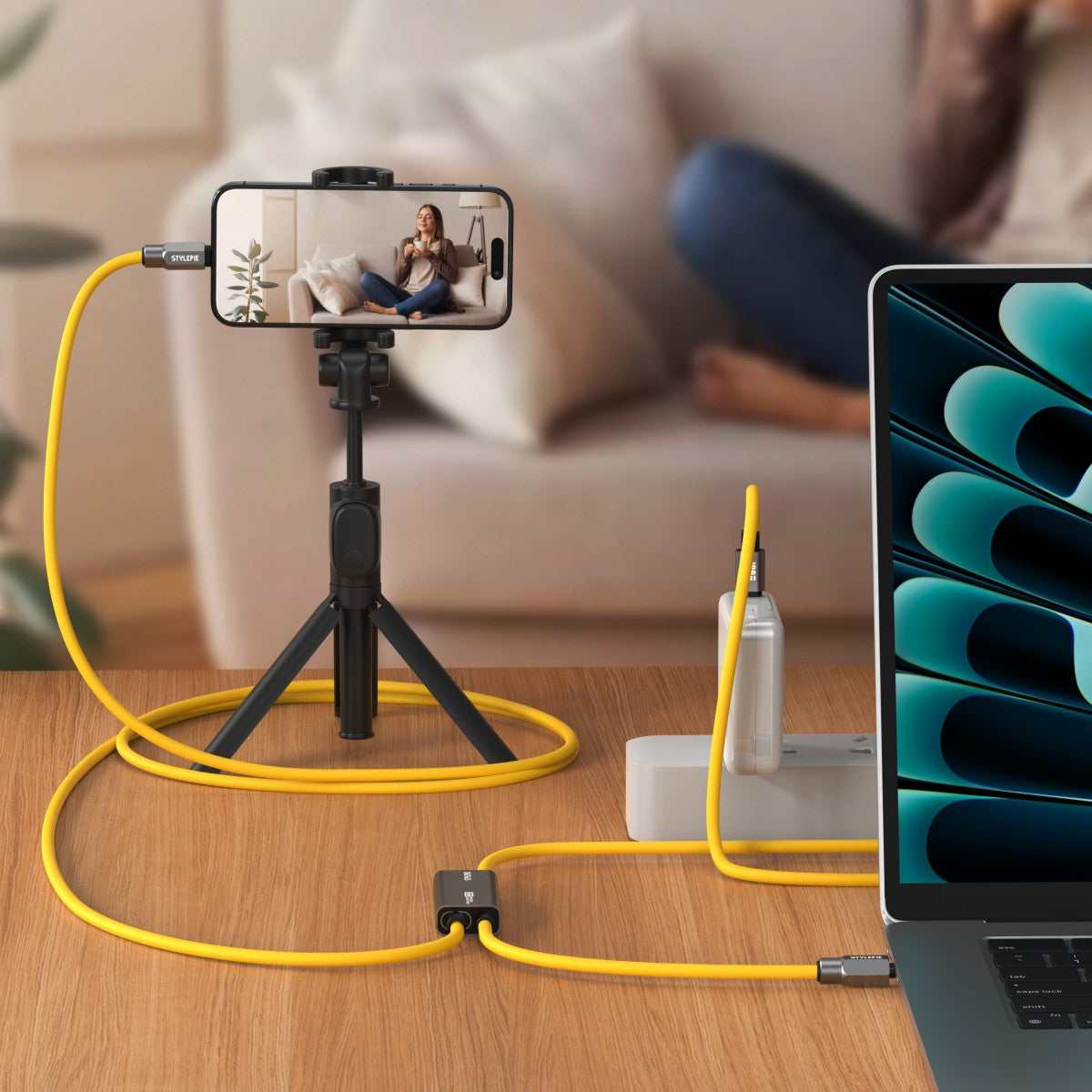 GEMINI CABLE: Seamless Dual Charging & Versatile Cable Modes