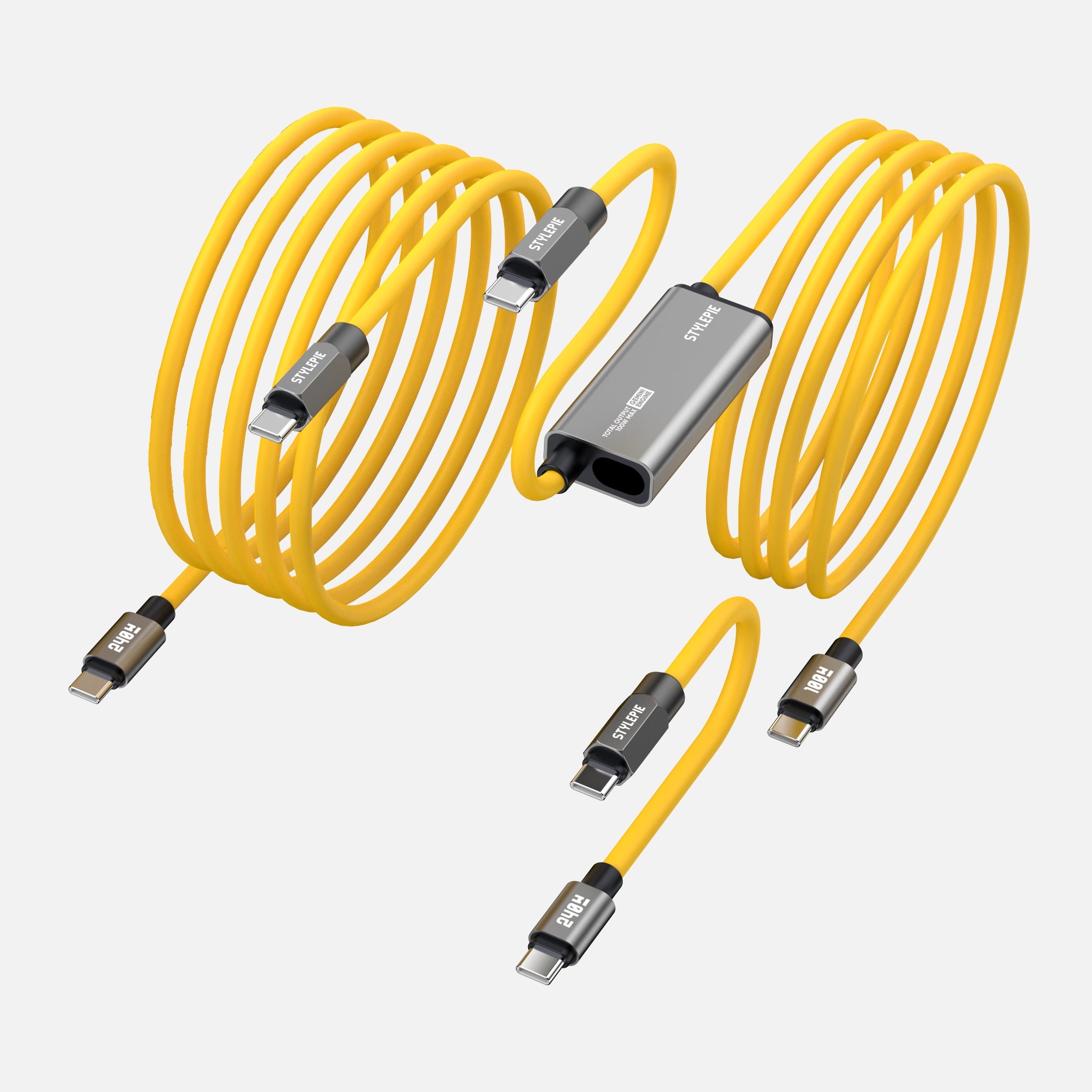 CÂBLE GEMINI : Recharge double continue et modes de câble polyvalents