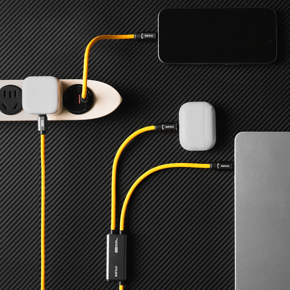 CÂBLE GEMINI : Recharge double continue et modes de câble polyvalents