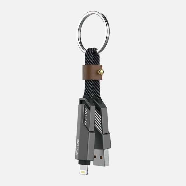 Portable 240W 4-in-1 Fast Charge Cable (KeyRing)