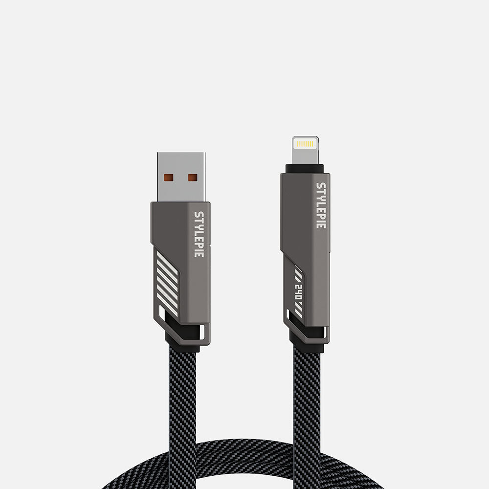 240W 4-in-1  Nylon Braided Charge Cable (1.5m/5ft)