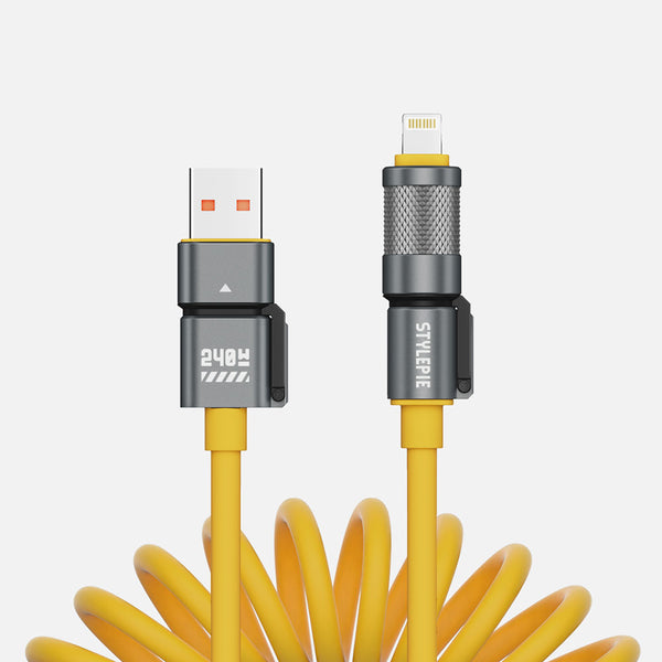 4-in-1 Fast Charge Coiled Cable