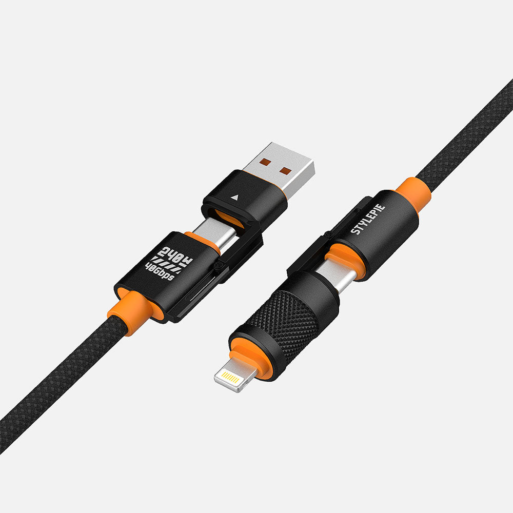 4-in-1 Fast Charge USB4 Cable (Ultra-Edition)