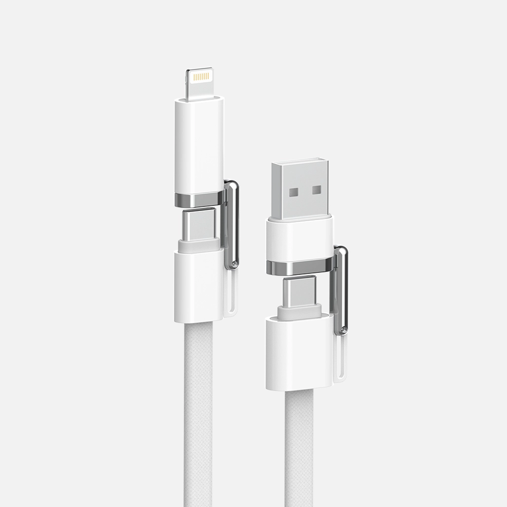 Apple Style 60-240W 4 in 1 Fast Charging Data Cable(1.5m/5ft）