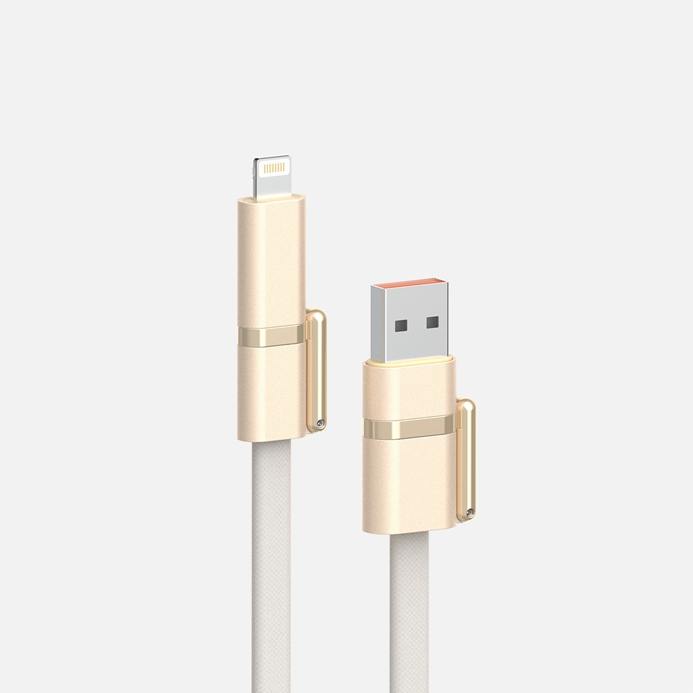 Apple Style 60-240W 4 in 1 Fast Charging Data Cable(1.5m/5ft）