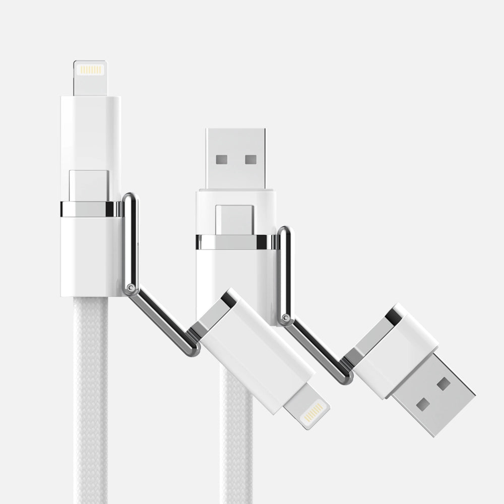 Apple Style 60-240W 4 in 1 Fast Charging Data Cable(1.5m/5ft）