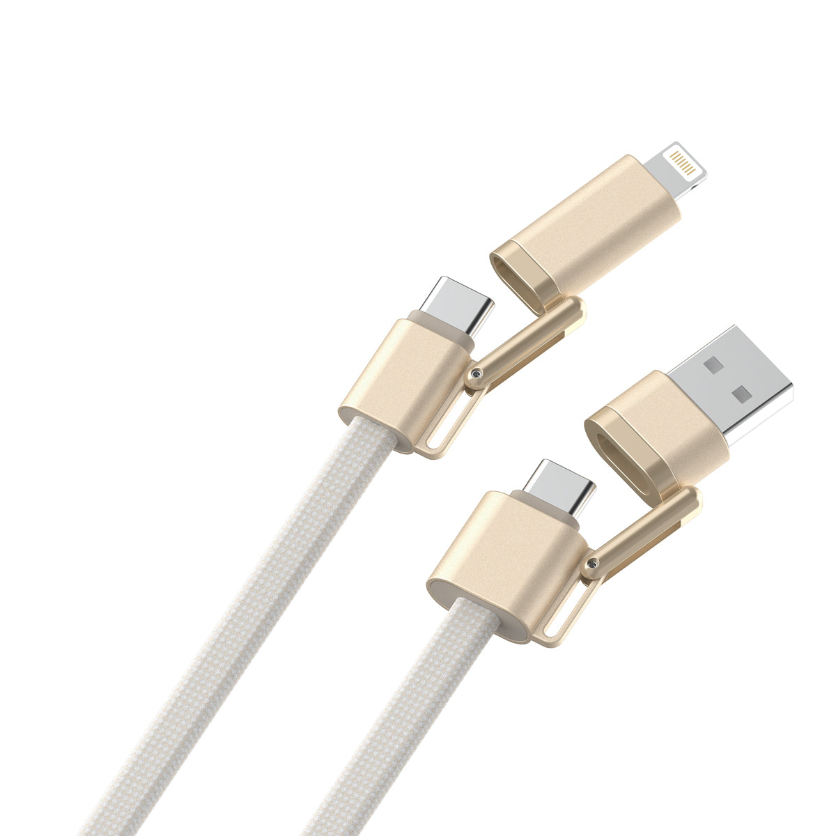 Apple Style 60-240W 4 in 1 Fast Charging Data Cable(1.5m/5ft）